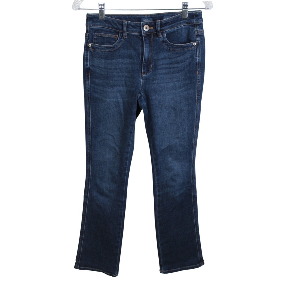 J. Jill Denim High-Rise Bootcut Jeans Dark Wash Blue Size 2‎ Petite 2P Womens